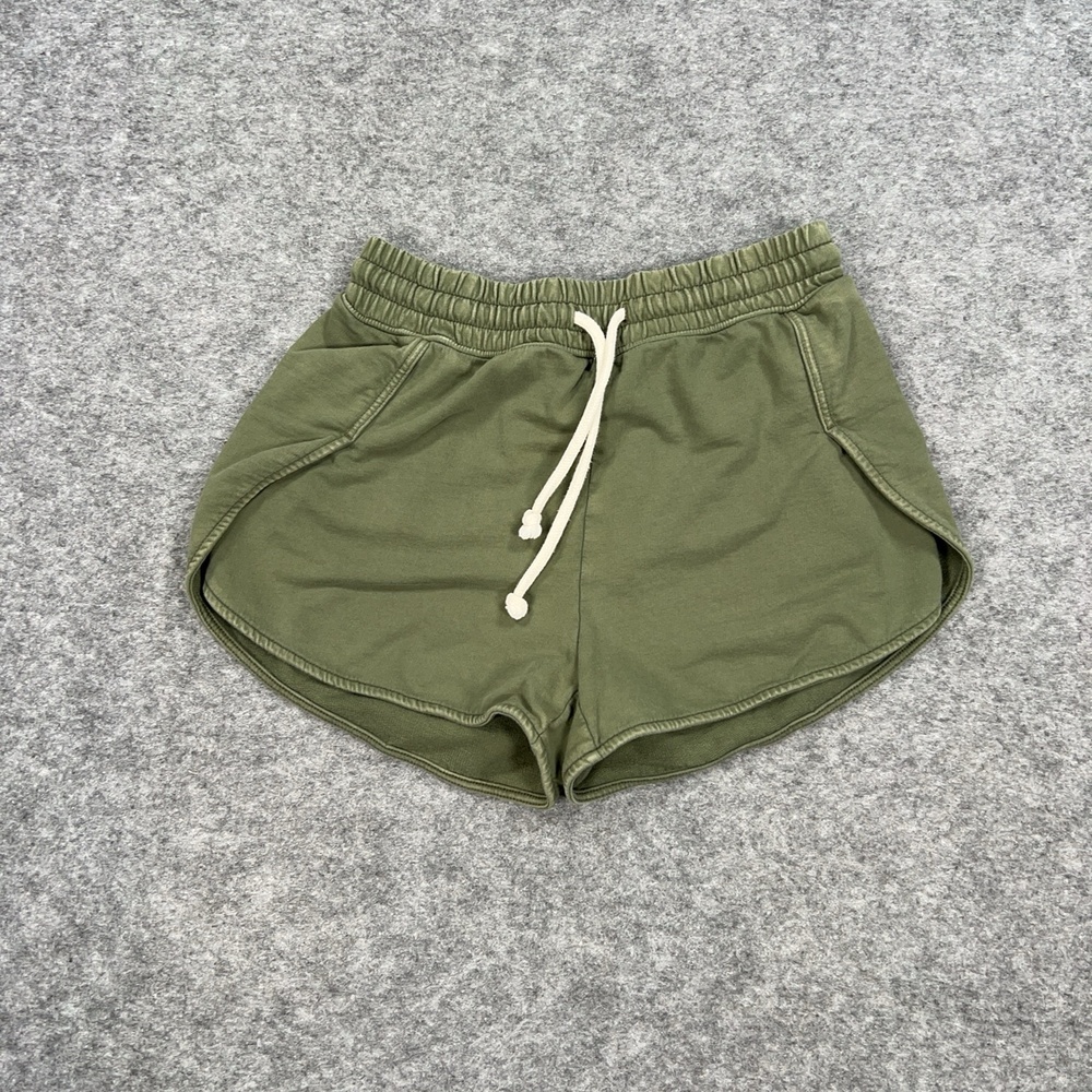 Aerie Shorts Womens XXS Green Sweat Elastic Waist Lounge Casual Relaxed Summer